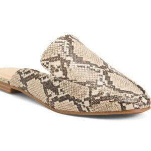 NWB CATHERINE MALANDRINO Raiza Snake Printed Mule Flats Size 8.5